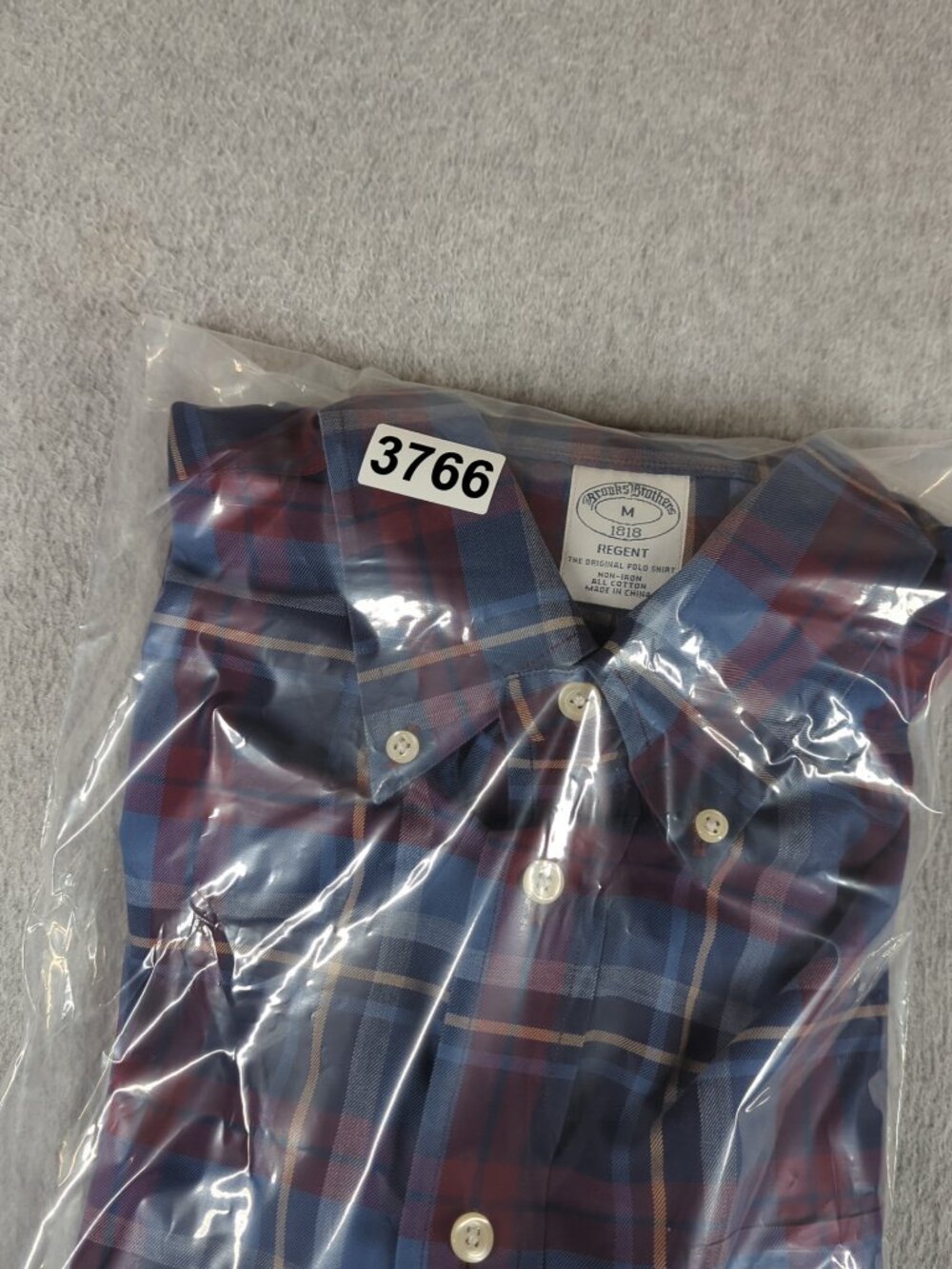 Brooks Brothers Regent Shirt Men's Medium Long Sleeve Button Down Non-Iron - Picture 6 of 7